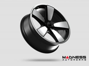 Volkswagen ID. BUZZ Custom Wheels - Kahn Design - Fukhs - Forged Alloy Wheels - 22" - Satin Black/ Diamond Cut